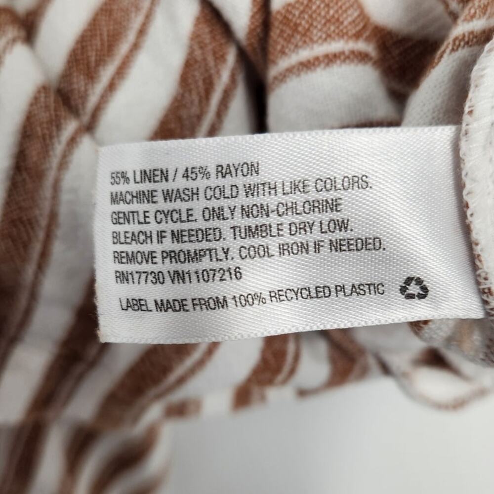 Universal Thread Vertical Striped Linen Blend Jum… - image 4